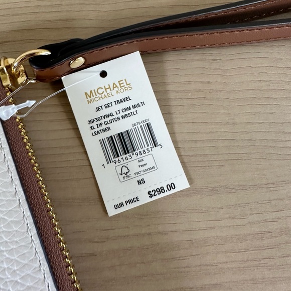 Michael Kors Mirella Medium Kors Logo handbag&wristlet NWT Authentic - Picture 14 of 14